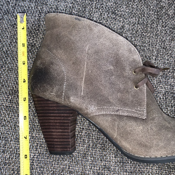 Indigo lace-up bootie beige nubuck leather size 11 - Picture 10 of 12